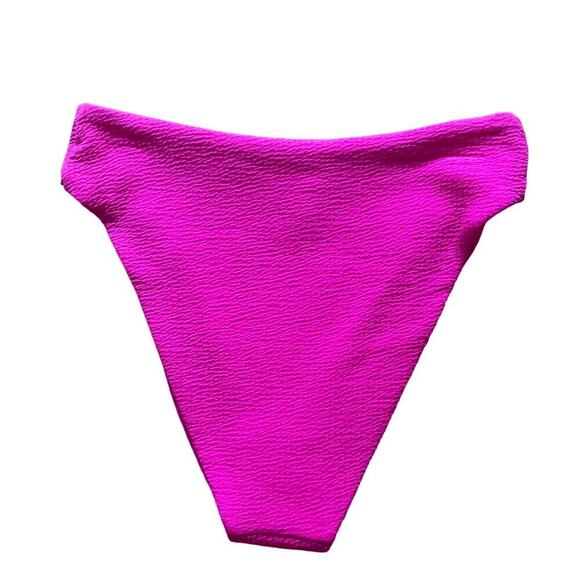 BECCA High Waist Bikini Bottoms | Pink | Large - Picture 4 of 5